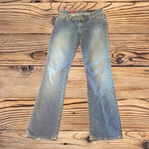 AG Adriano Goldschmied Bootcut Jeans The Gemini Blue Denim Low Rise Size 28R L32